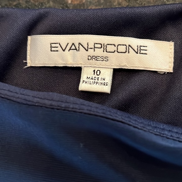 Evan Picone blue dress size 10 - Picture 5 of 8